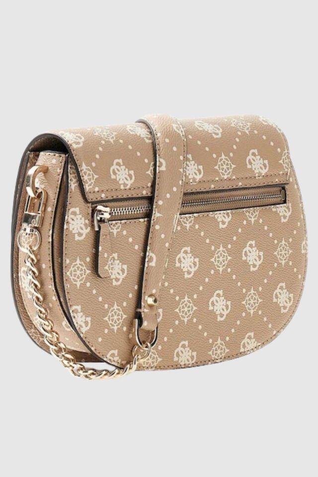 Guess Emelie Logo Omuz Çantası Bej