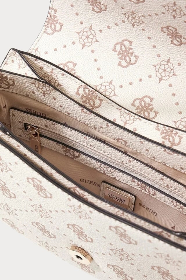 Guess Emelie Logo Omuz Çantası Bej