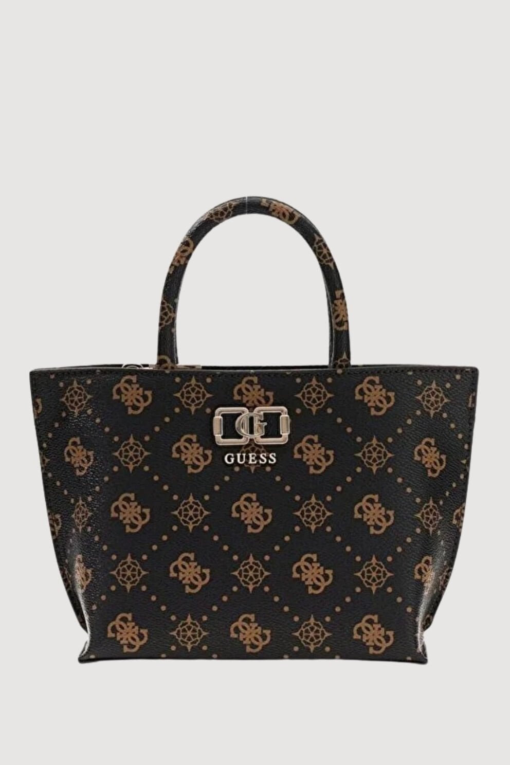 Guess Emelie Logo Shopper Çanta Kahverengi