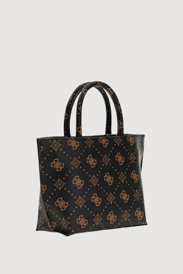 Guess Emelie Logo Shopper Çanta Kahverengi