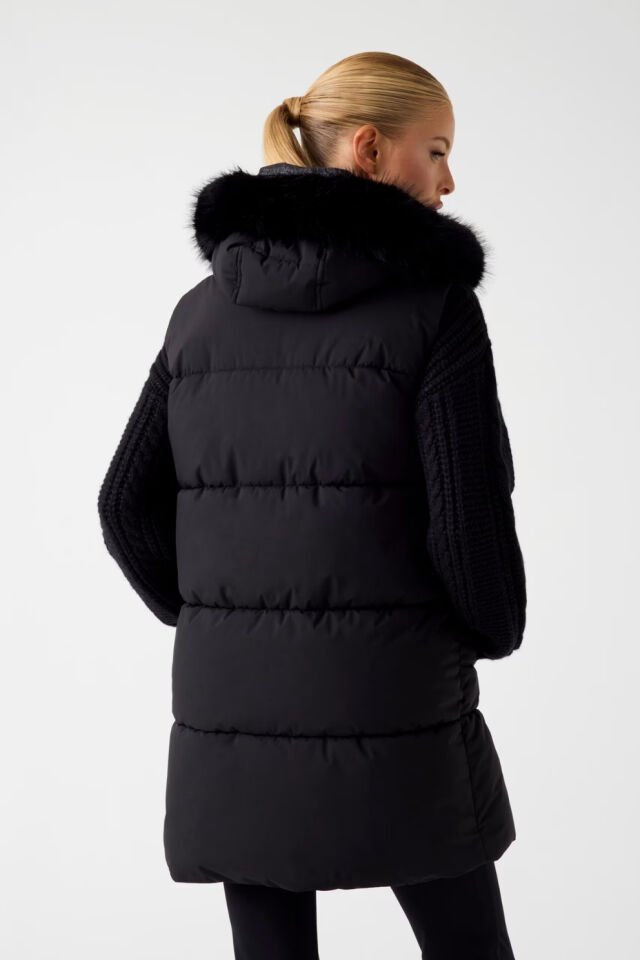 Guess Dar Kalıp Kayak Yeleği Siyah