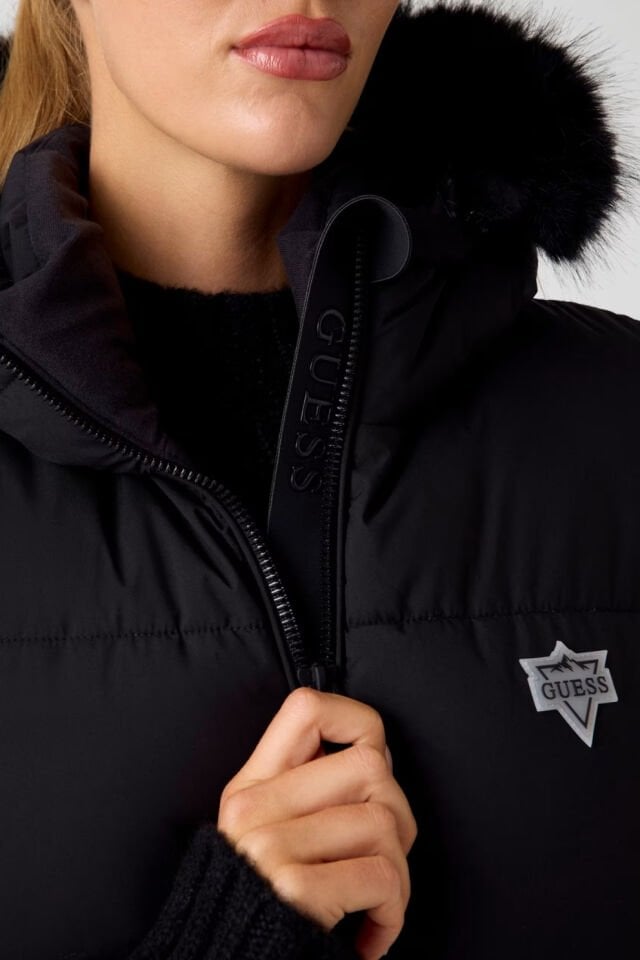 Guess Dar Kalıp Kayak Yeleği Siyah