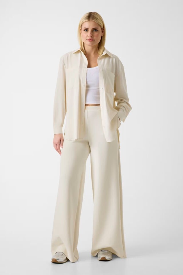 Guess Uzun Kollu Shacket Beyaz Gömlek