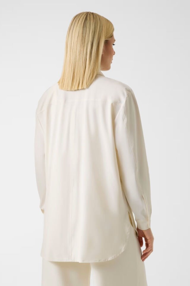 Guess Uzun Kollu Shacket Beyaz Gömlek