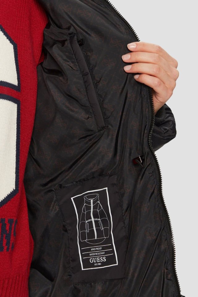 Guess Kadın Mont Siyah