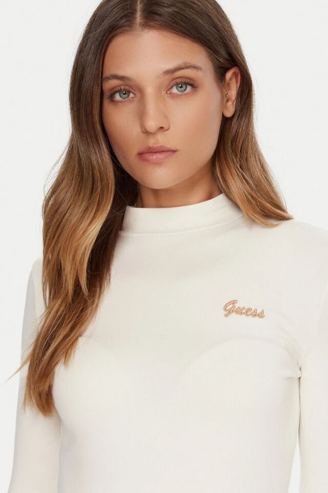 Guess Bluz Ekru Slim Fit