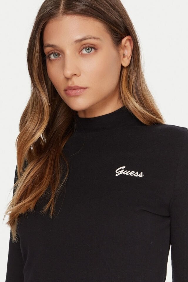 Guess Bluz Siyah Slim Fit