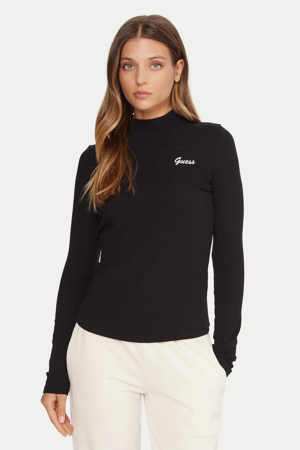 Guess Bluz Siyah Slim Fit