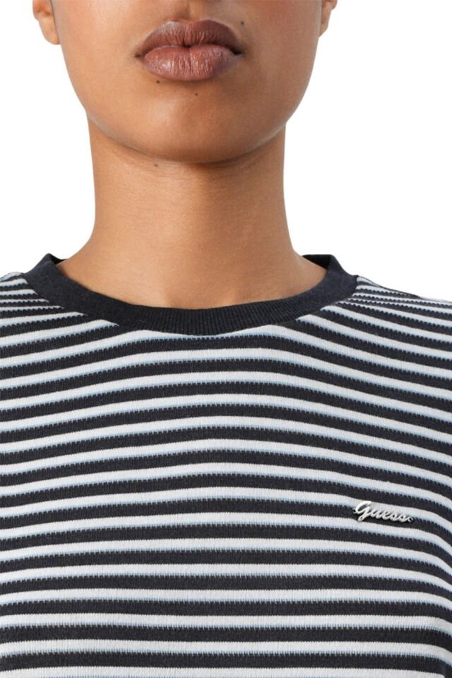 Sara Kadın Bluz Uzun Kollu Çizgili Lacivert