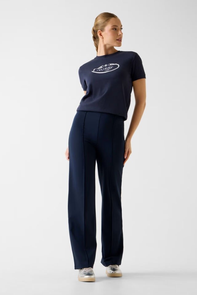 Guess  Ön Logolu Tişört Lacivert