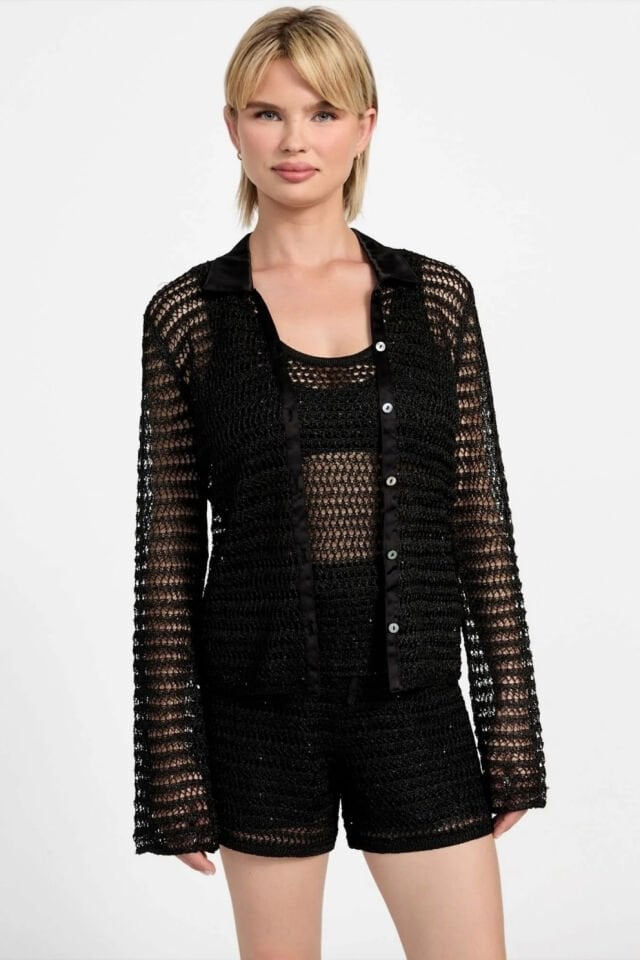 Guess Kadın Bluz Siyah