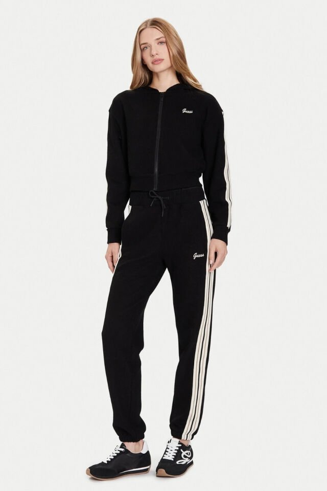 Guess Sweatshirt Siyah Normal Kesim