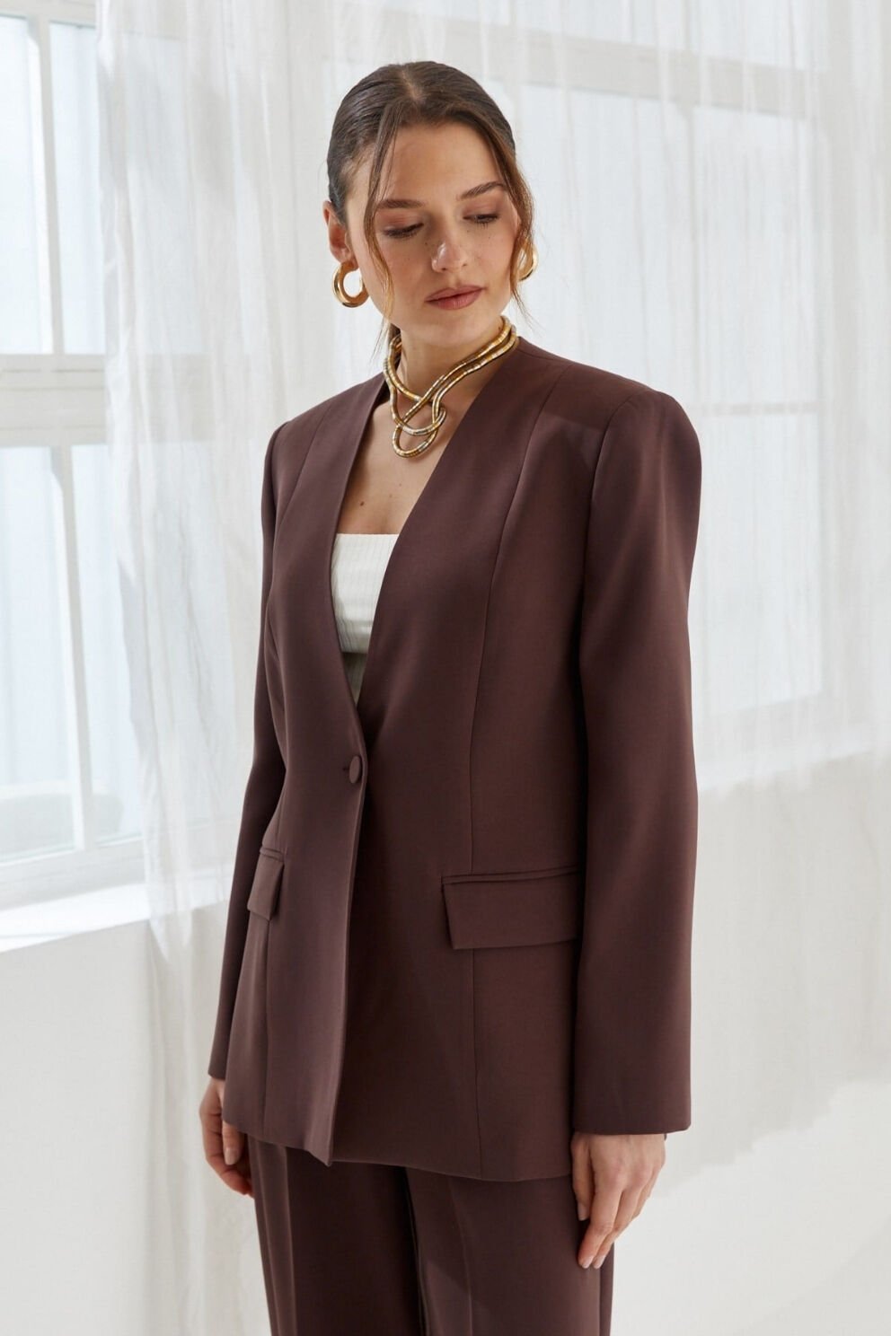 Naar Ceket Kahverengi