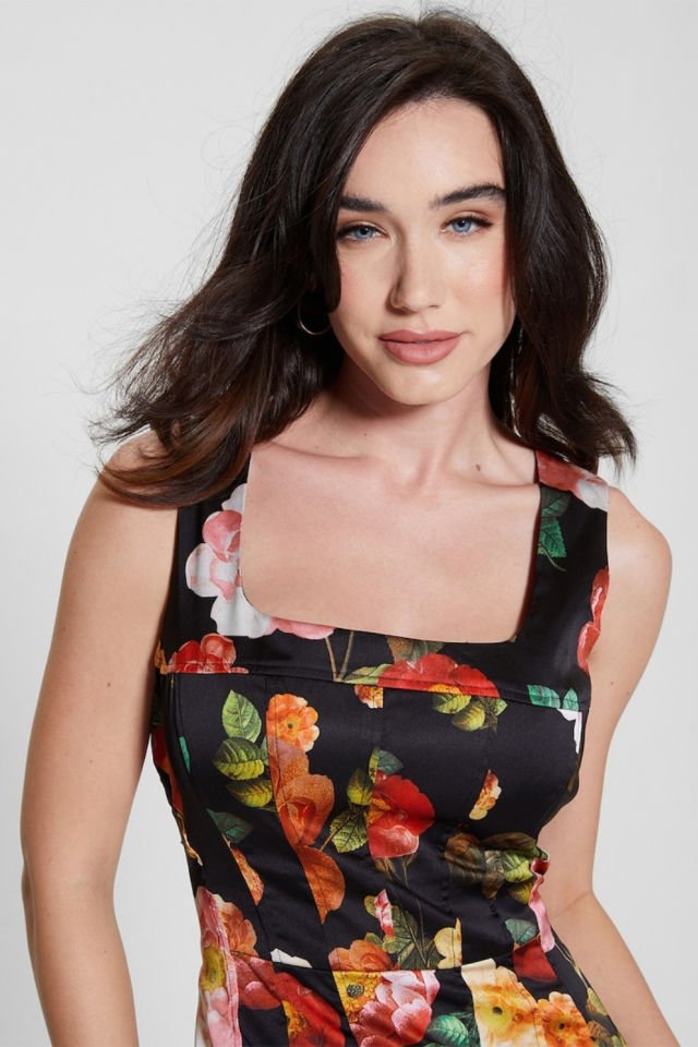 Guess Sl Alivia Elbise Çok Renkli