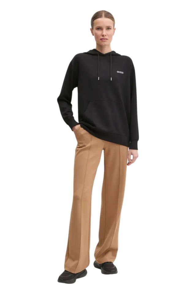 Guess Sweatshirt Normal Kesim Siyah