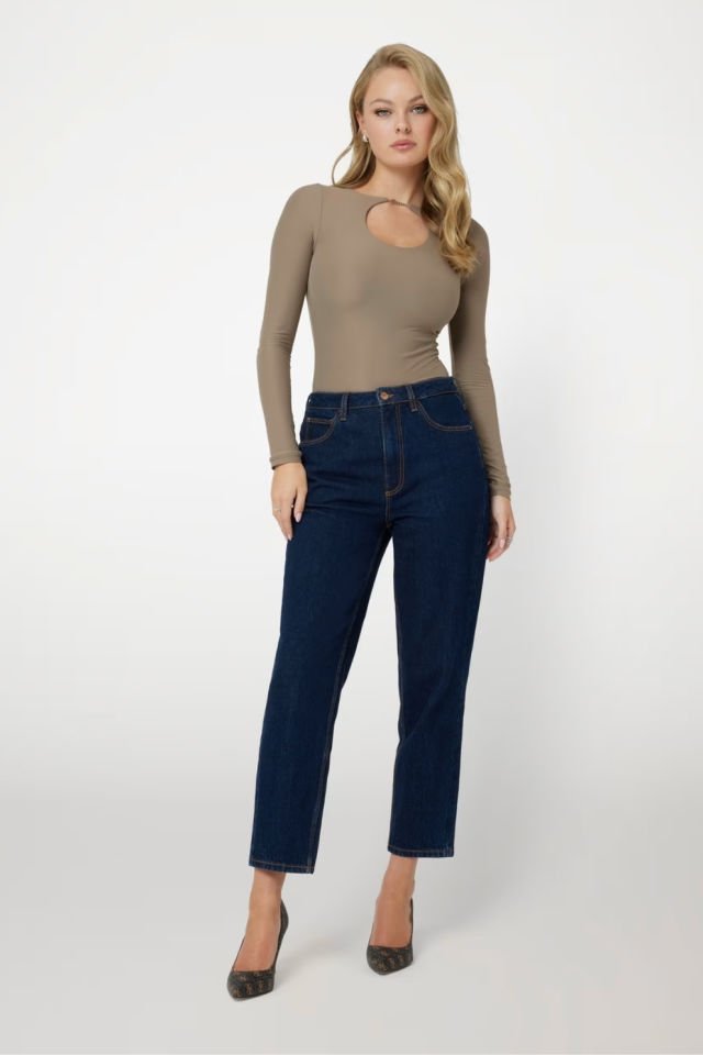 Guess Mom Jean Kadın Mavi