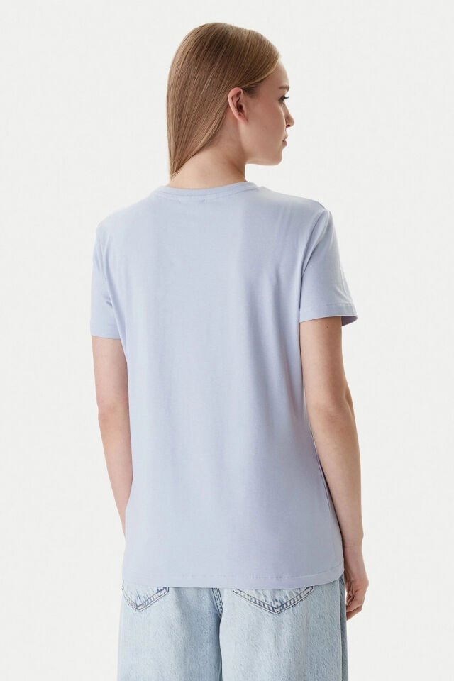 Guess Normal Kesim Tişört Mavi