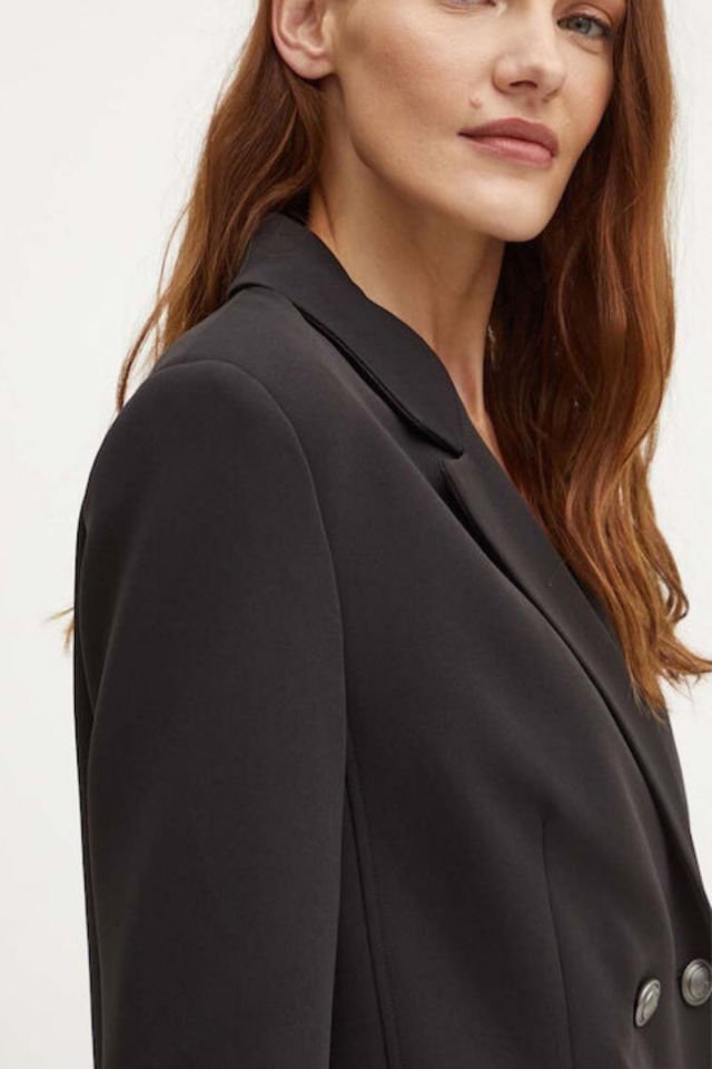 Guess Ls Fıona Double Brea Kadın Ceket Siyah