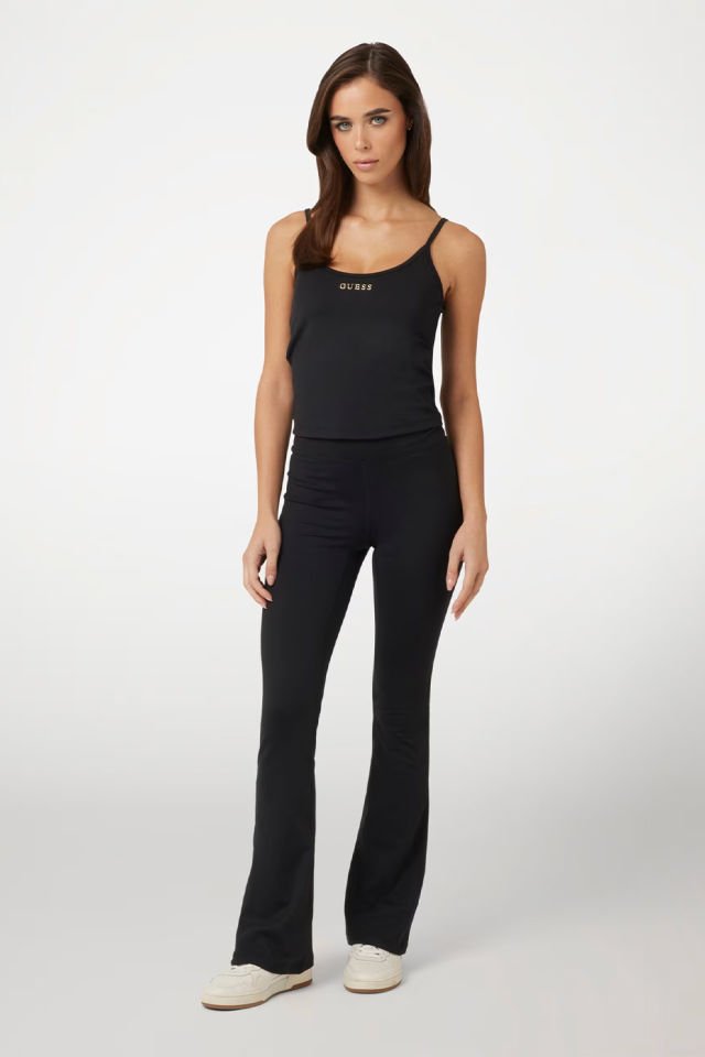 Guess Yüksek Bel Flare Tayt Siyah