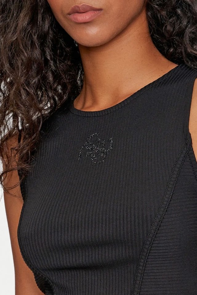 Guess Kadın Logolu Bluz Siyah