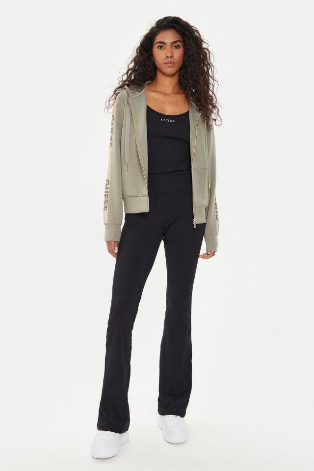 Guess Kapüşonlu Scuba Sweatshirt Yeşil