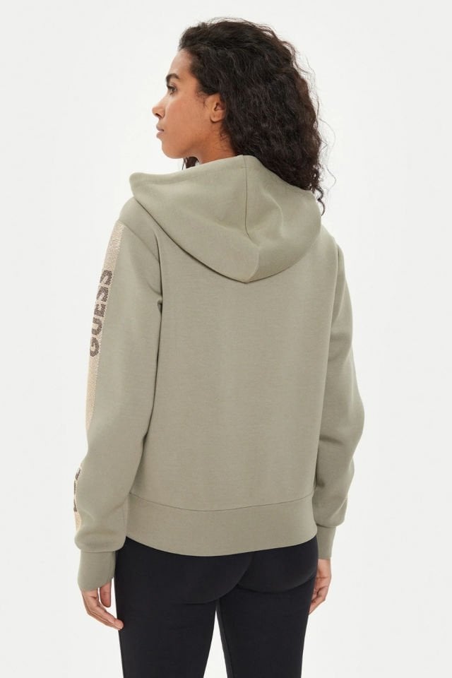 Guess Kapüşonlu Scuba Sweatshirt Yeşil