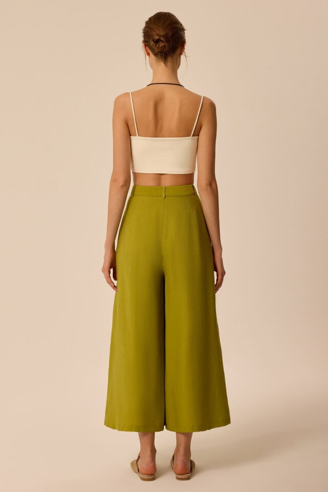Upgrade Pilikaşe Culotte Pantolon Yeşil