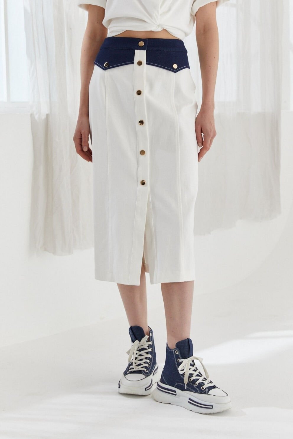 Naar Etek Ekru Lacivert