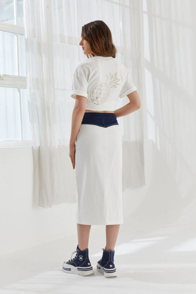 Naar Etek Ekru Lacivert