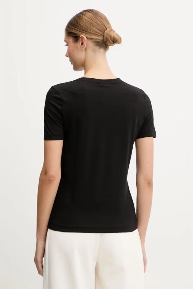 Guess Rhinestones Logolu Tişört Siyah