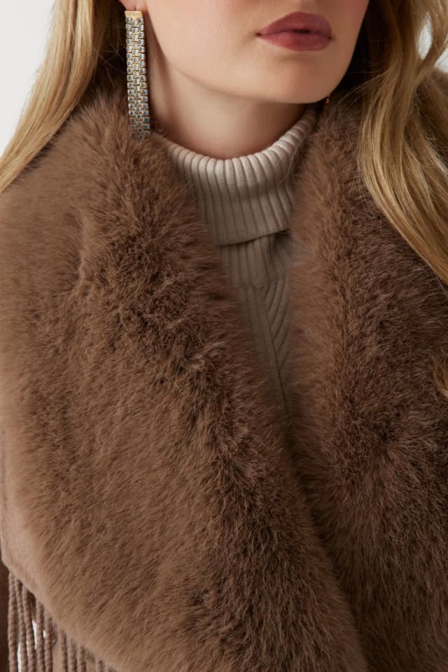 GUESS Marciano Yün Karışımı Palto Kahverengi