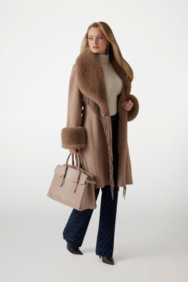 GUESS Marciano Yün Karışımı Palto Kahverengi