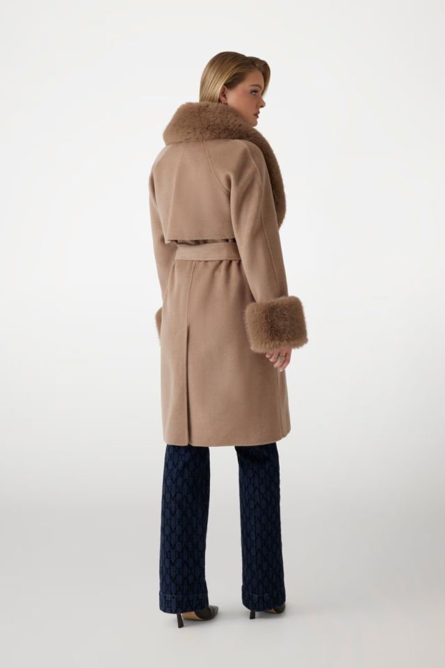 GUESS Marciano Yün Karışımı Palto Kahverengi