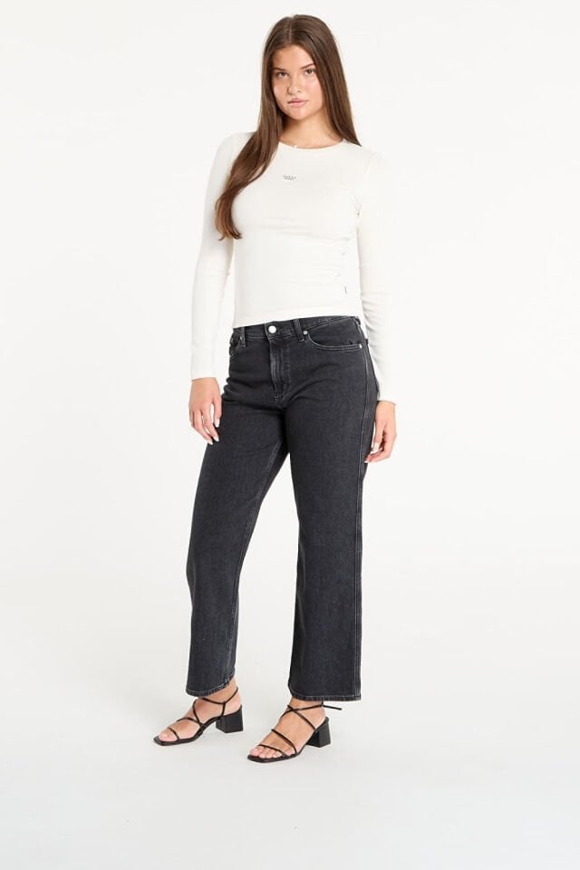 Guess Logo Nakış İşlemeli Üst Beyaz