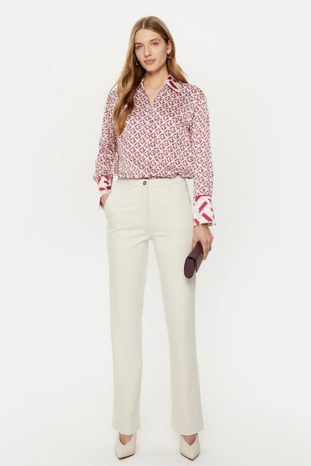 Guess Ls Alexandra 4G Logolu Regular Fit Bayan Gömlek Pembe