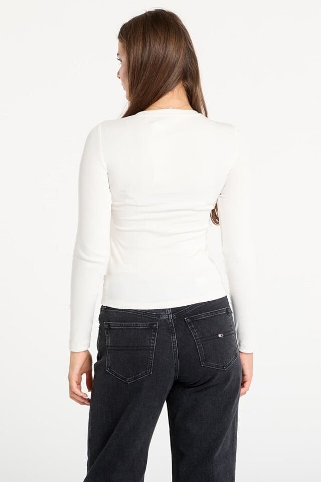 Guess Logo Nakış İşlemeli Üst Beyaz