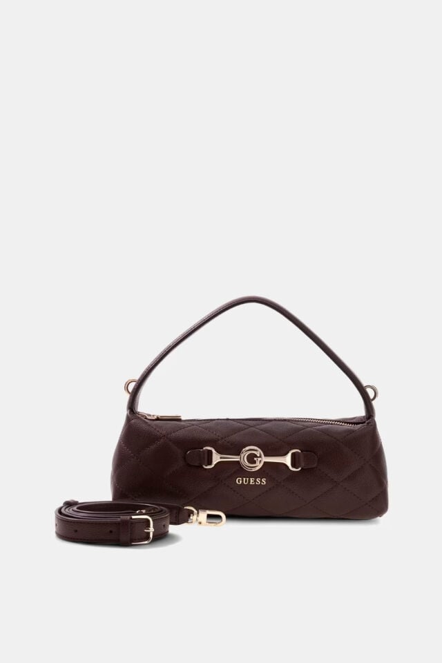 Guess Frances Mini Çapraz Askılı Çanta Bordo