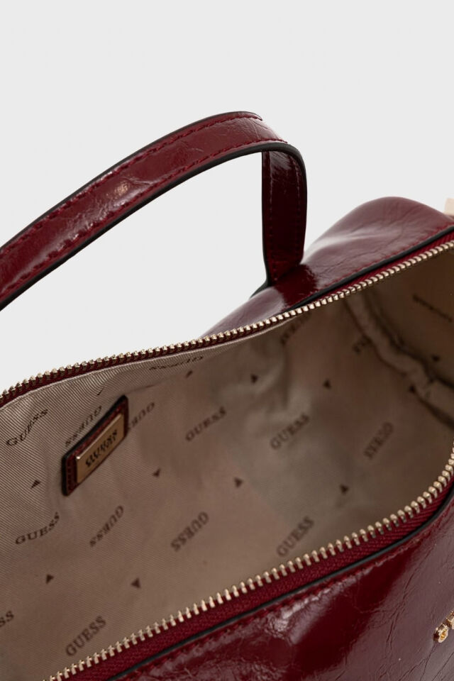 Guess Taylor Mini El Çantası Suni Deri Kırmızı