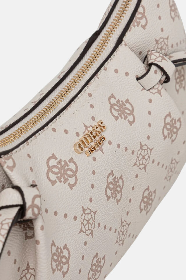 Guess Allegra Monogram Baskılı Düğümlü Omuz Çantası