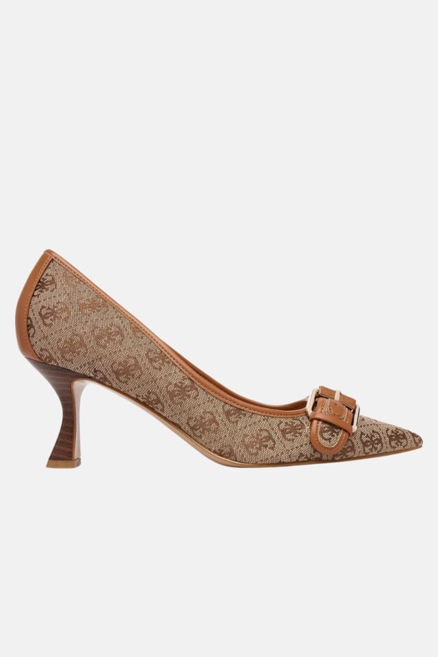 Guess Topuklu Ayakkabı Koyu Bej