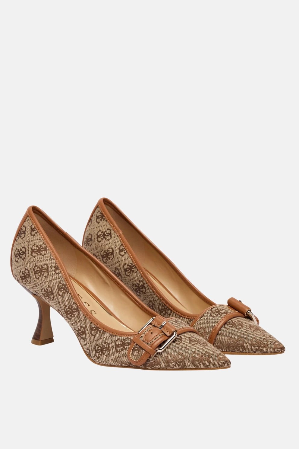 Guess Topuklu Ayakkabı Koyu Bej