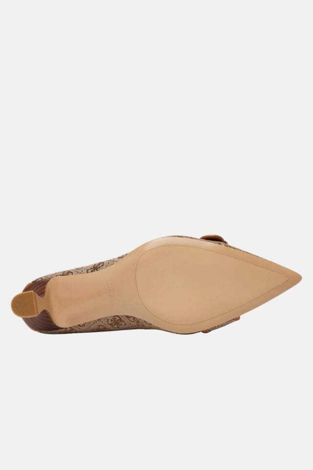 Guess Topuklu Ayakkabı Koyu Bej
