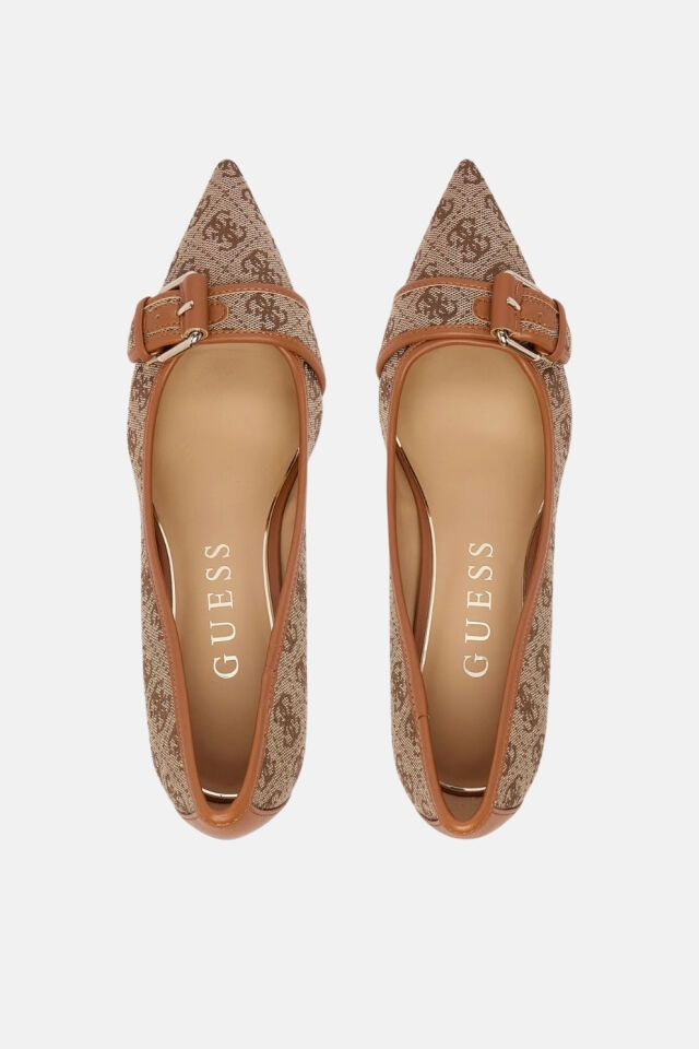 Guess Topuklu Ayakkabı Koyu Bej