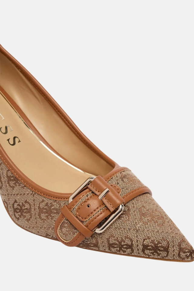 Guess Topuklu Ayakkabı Koyu Bej
