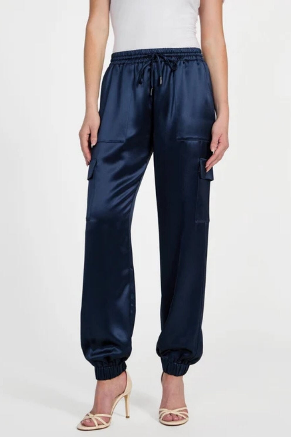 Guess Slim Fit Kargo Jogger Pantolon Mavi