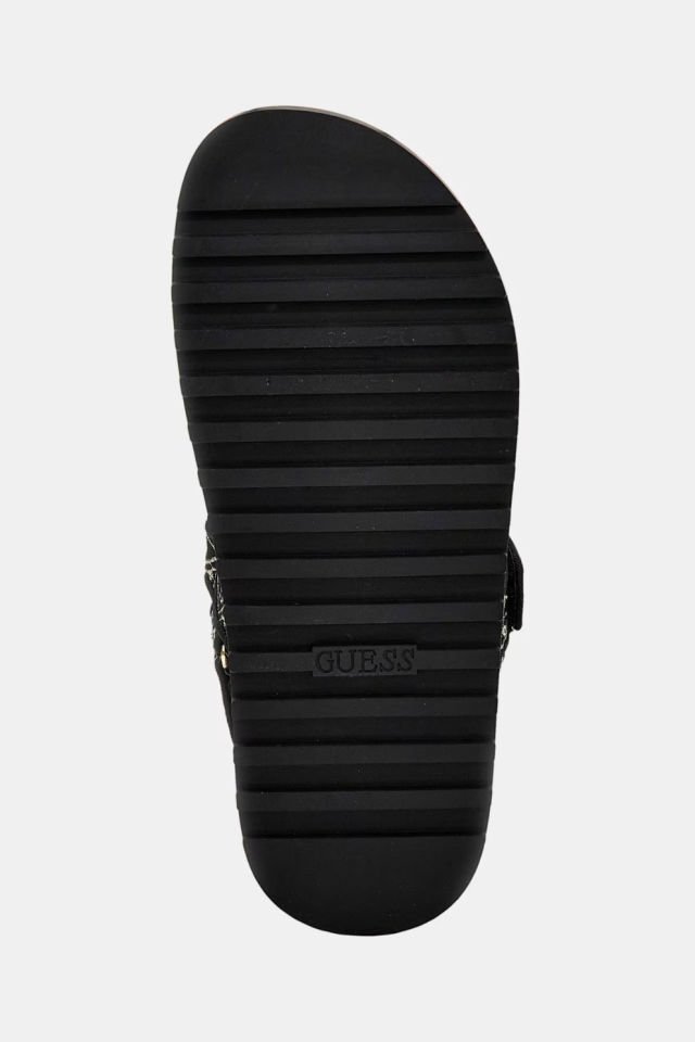 Guess Fabelis 4G Logolu Sandalet Siyah