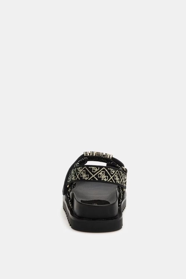 Guess Fabelis 4G Logolu Sandalet Siyah