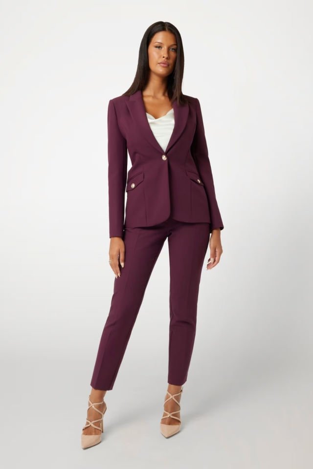 Guess Marciano Streç Tüvit Blazer Bordo
