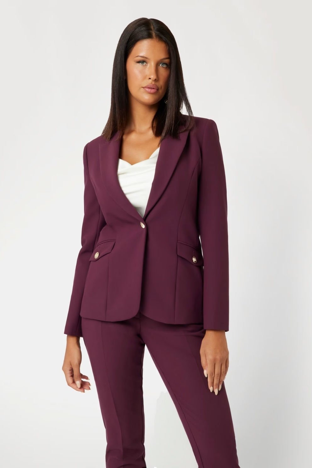Guess Marciano Streç Tüvit Blazer Bordo