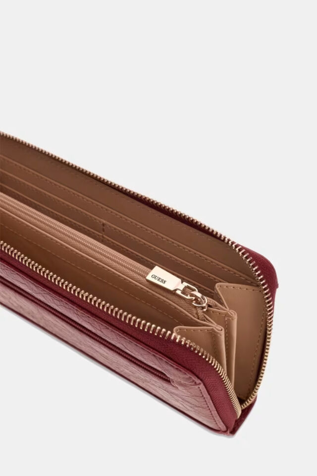 Guess Antonia Maxi Cüzdan Bordo
